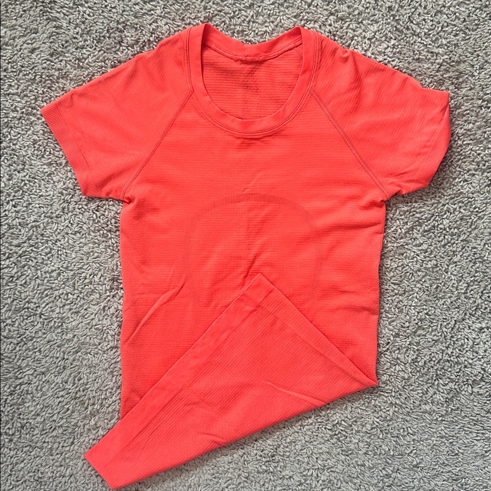 Lululemon coral orange swiftly